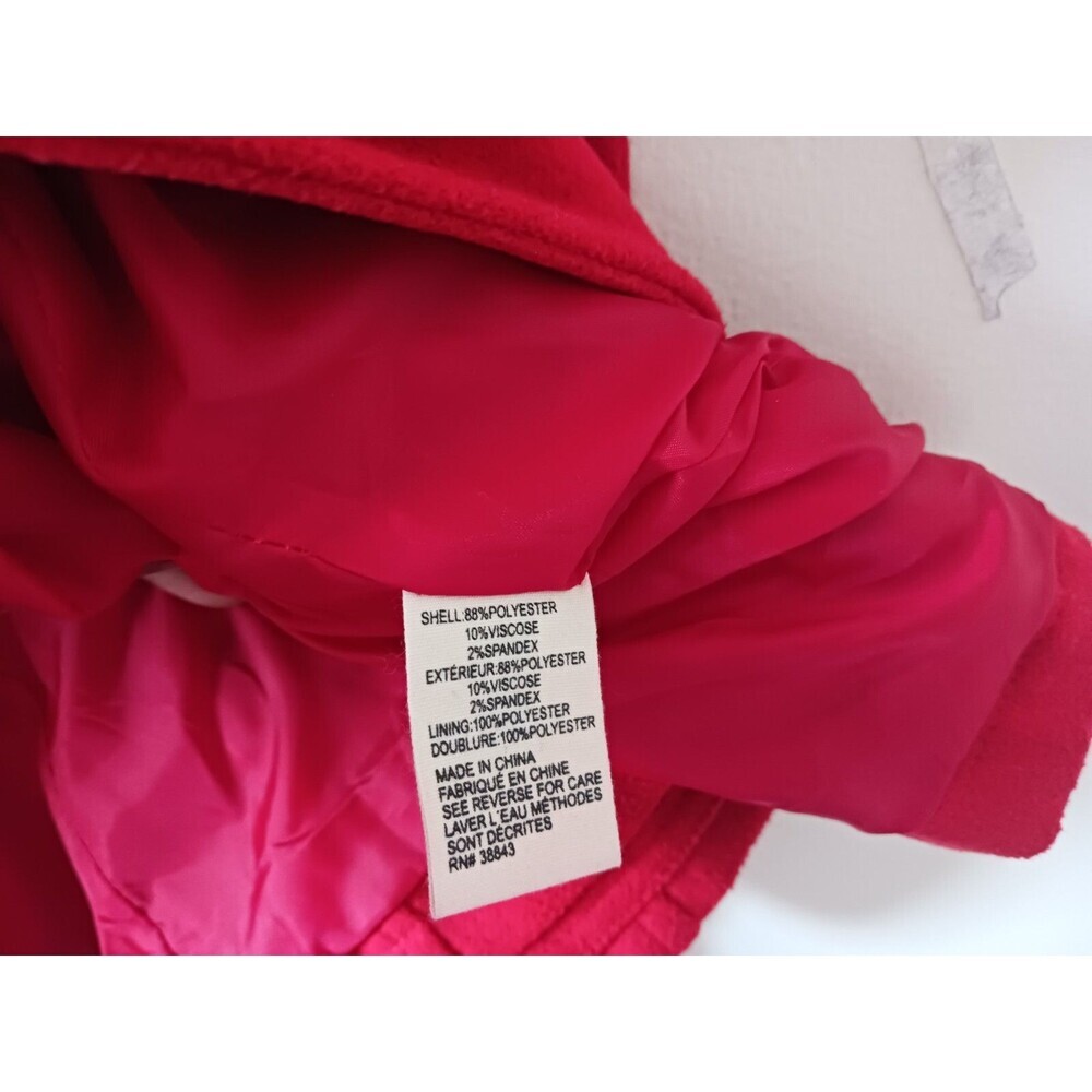 Maralyn & Me Pea Coat Jacket Double Breasted Hooded Red Size M - Picture 7 of 9